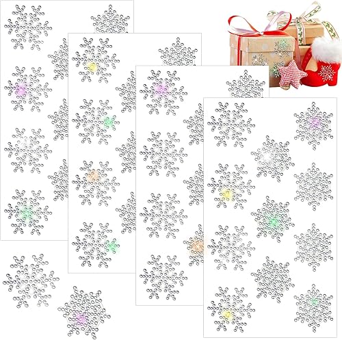 Vista 83 de Epakh 84 calcomanías de estrella de diamantes de imitación, calcomanías de estrella de cristal autoadhesivas con purpurina plateada, para paquete