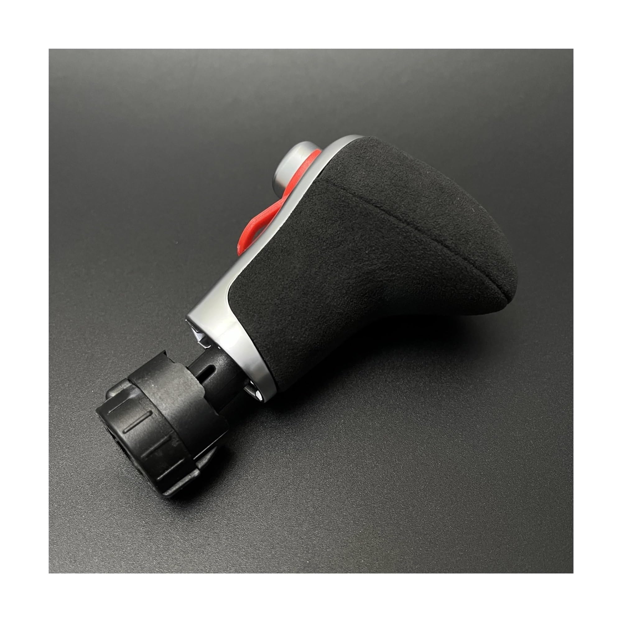 Ahrpkamerd One Color Gear Shift Knob 1Pcs For Q7 Q5 A3 A4 A5 A6 A7 C6 C7 Carbon Leather Gear Shift Knob Shift Knob(Black Suede Leather)