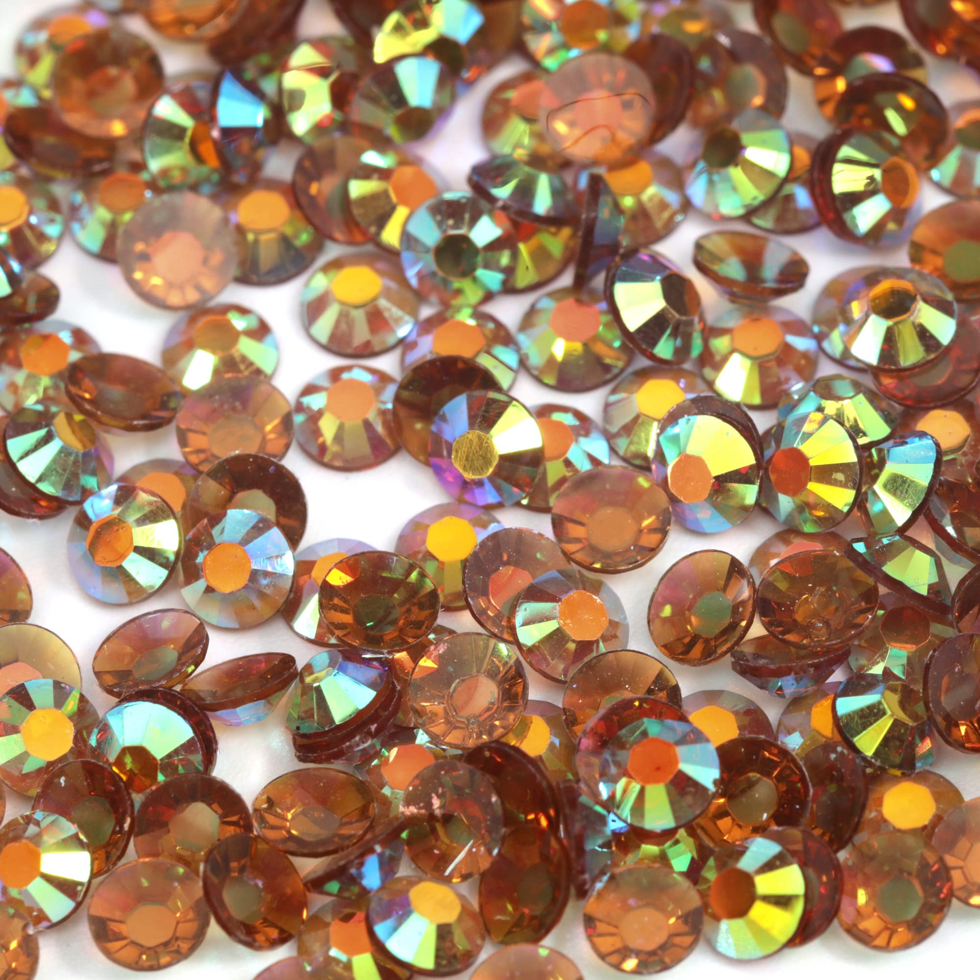 250pcs 6mm Flat Back Non-Stick Rhinestone Crystal Diamantes Nail Art & Craft Scrapbooking Embellishments 90 Available Colours (6mm, AB Clear #A13) — view 8