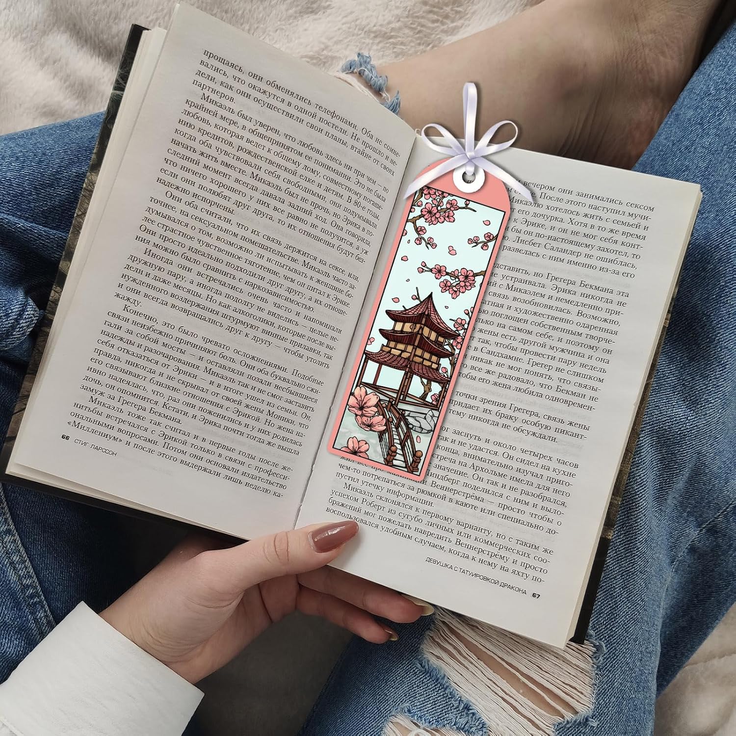GLOBLELAND Chinese Bookmarks Clear Stamps for Cards Making Oriental Dragon Book Marks Transparent Stamp Cherry Blossom Bamboo Silicone Stamps Seal for DIY Scrapbooking Photo Album Decor