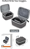 Vista 6 de Anbee Funda de transporte para gafas 3, funda rígida portátil compatible con DJI Avata 2 / Neo Drone Pro-View Combo - DJI Goggles 3/2