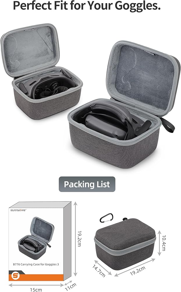 Amazon.com: Anbee Goggles 3 Carrying Case, Portable Hard Case