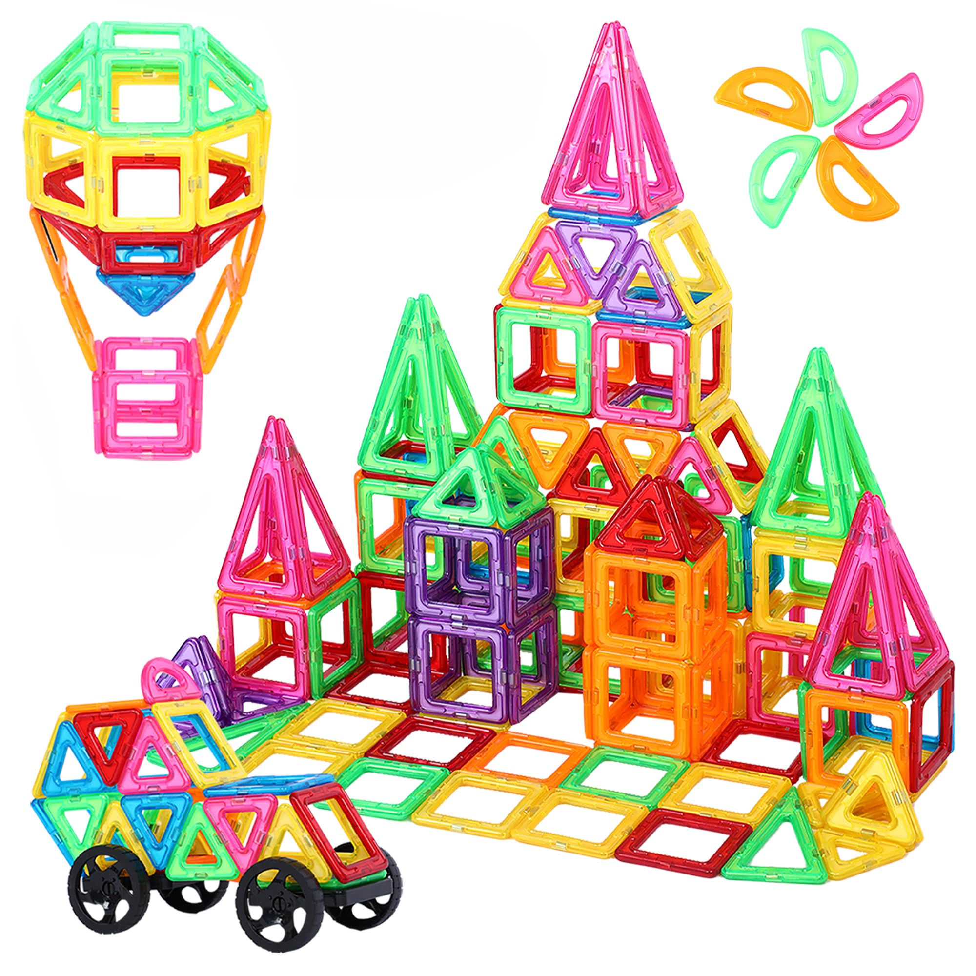 NorthBeland 60 Pezzi Costruzioni Magnetici per Bambini, Giochi Magnetici per Bambini, Natale Compleanno Regalo Bimbo 3 4 5 6 7 8 Anni