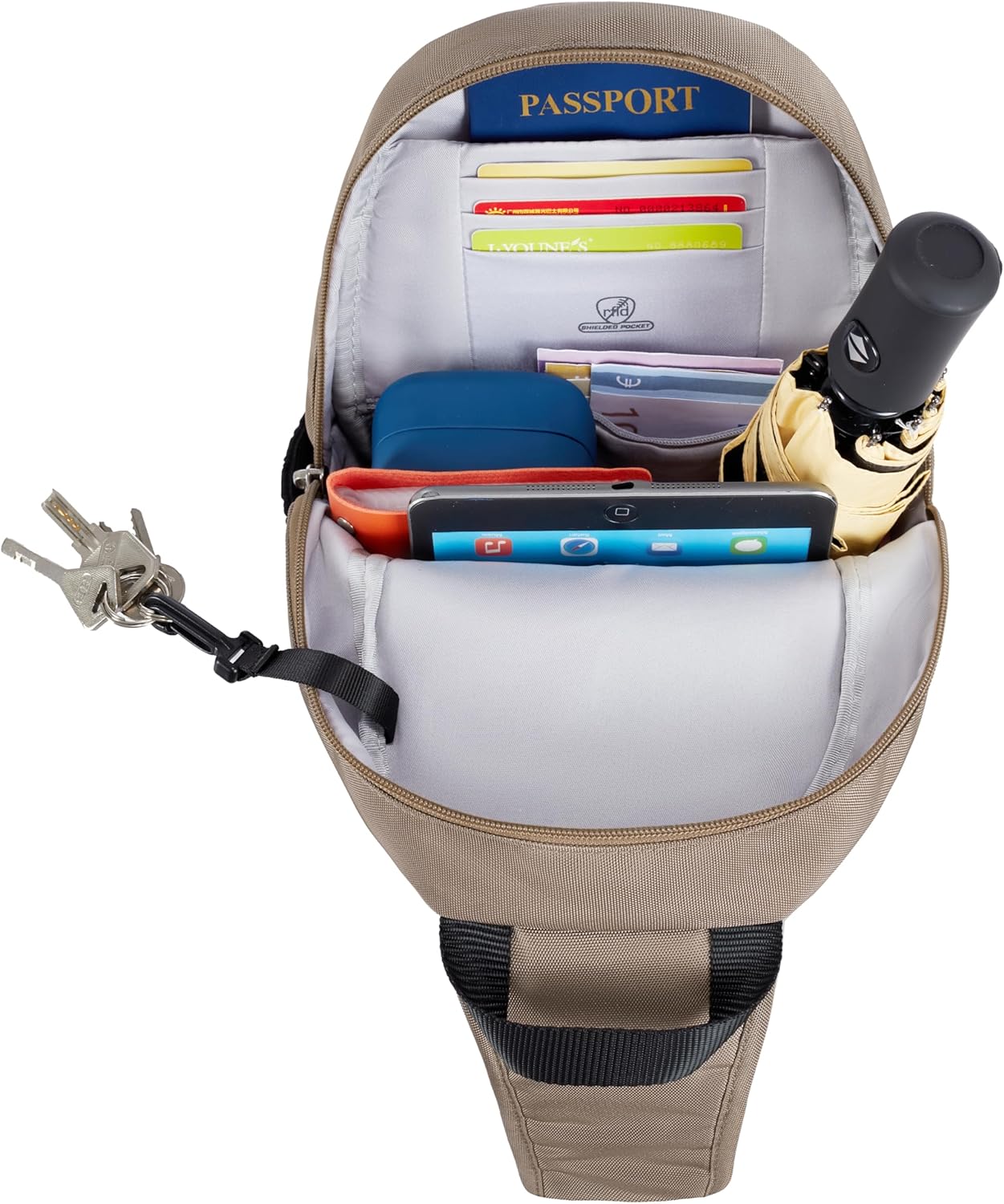 Travelon Anti-Theft Classic Sling Bag - Image 8