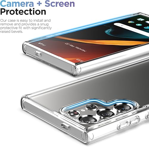 Miniatura 6 de Encased Funda para Samsung Galaxy S24 Ultra con clip para cinturón (transparente) (S24 Ultra)