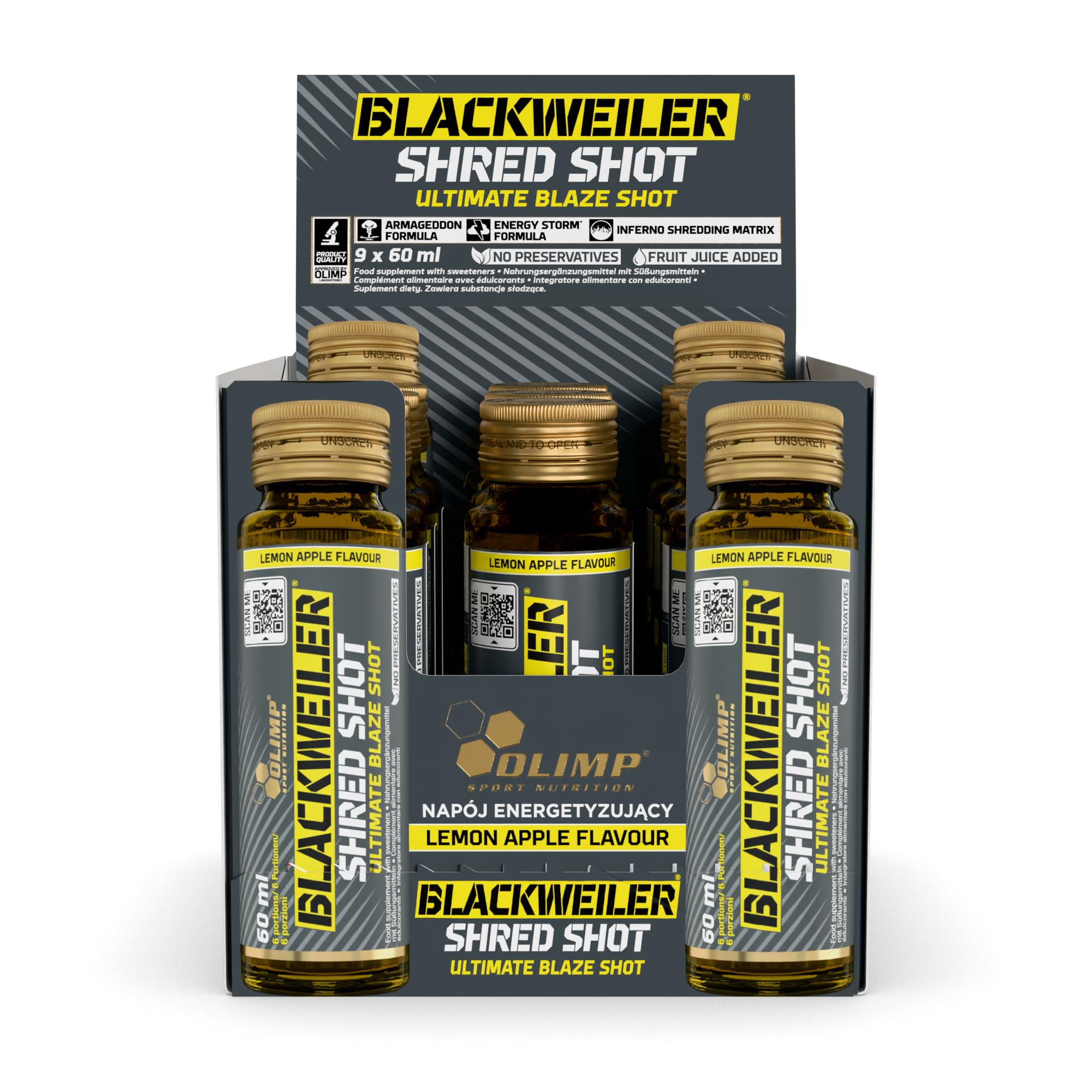 Olimp Blackweiler 60ml x 9 Shot - Lemon Apple