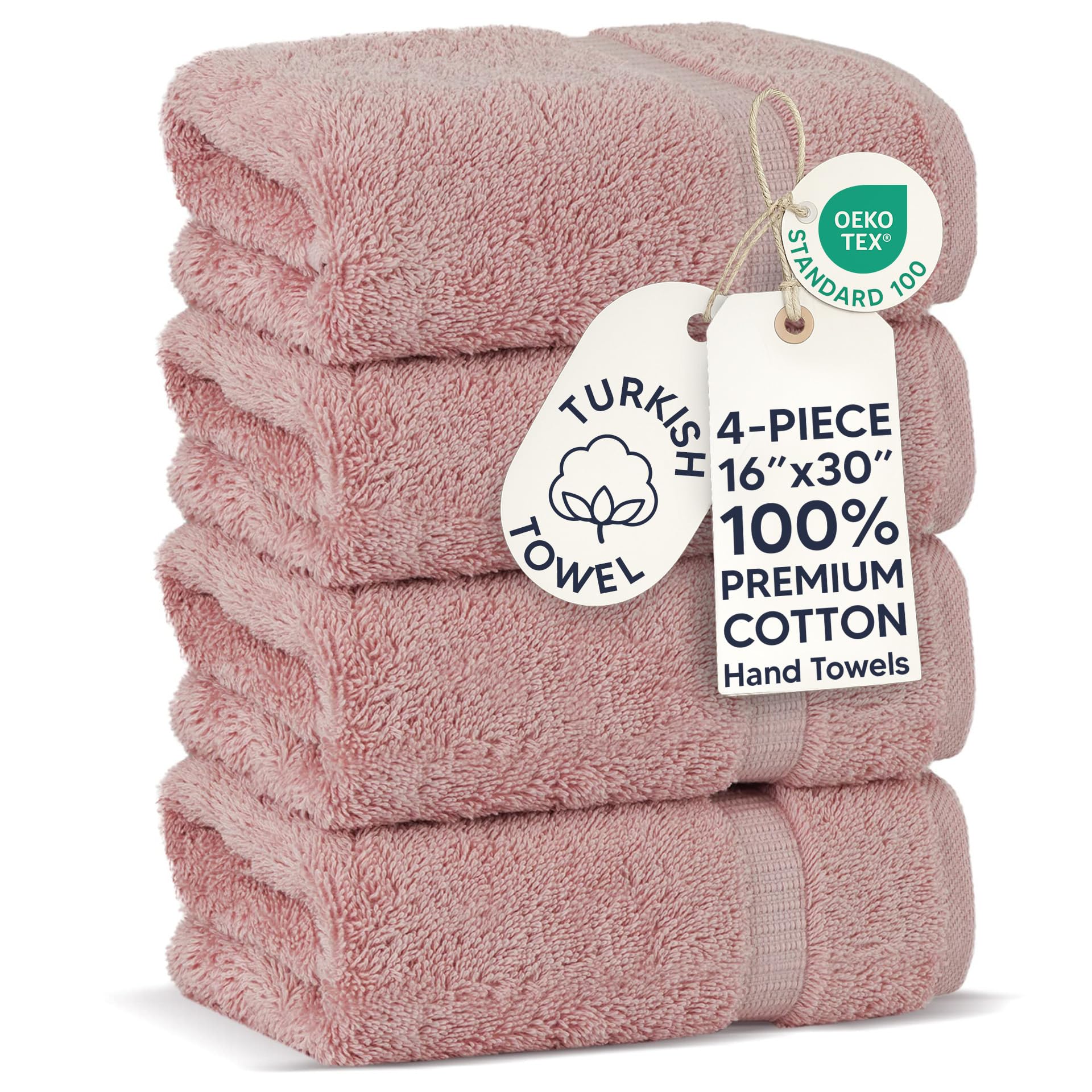 Chakir Turkish Linens 4-Pack Hand Towels