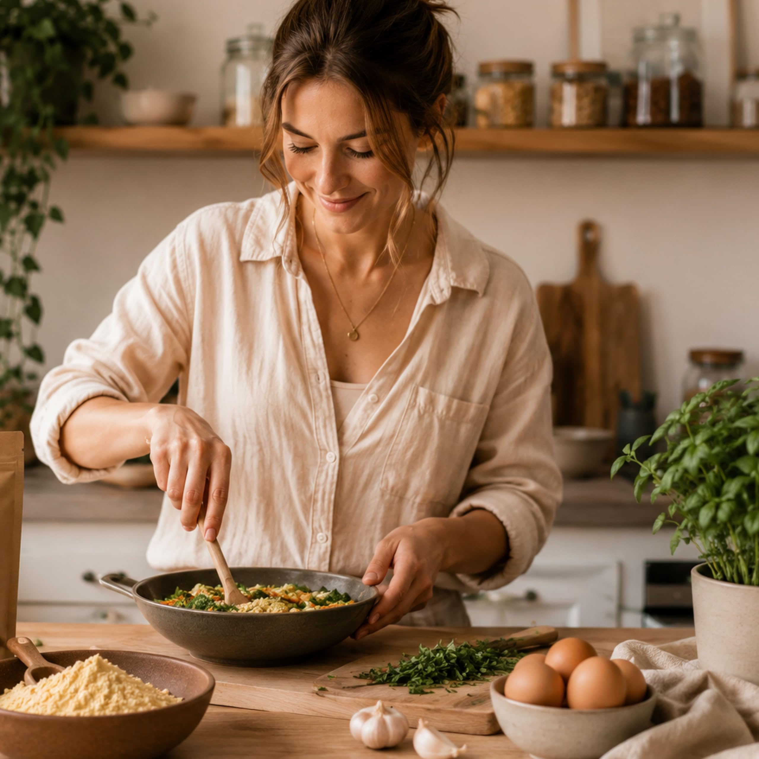 2 x 1 kg BIO Volleipulver | Rührei Kochen Backen | Ei Ersatz | Sprühgetrocknet | Vollei | TASTE MARKET