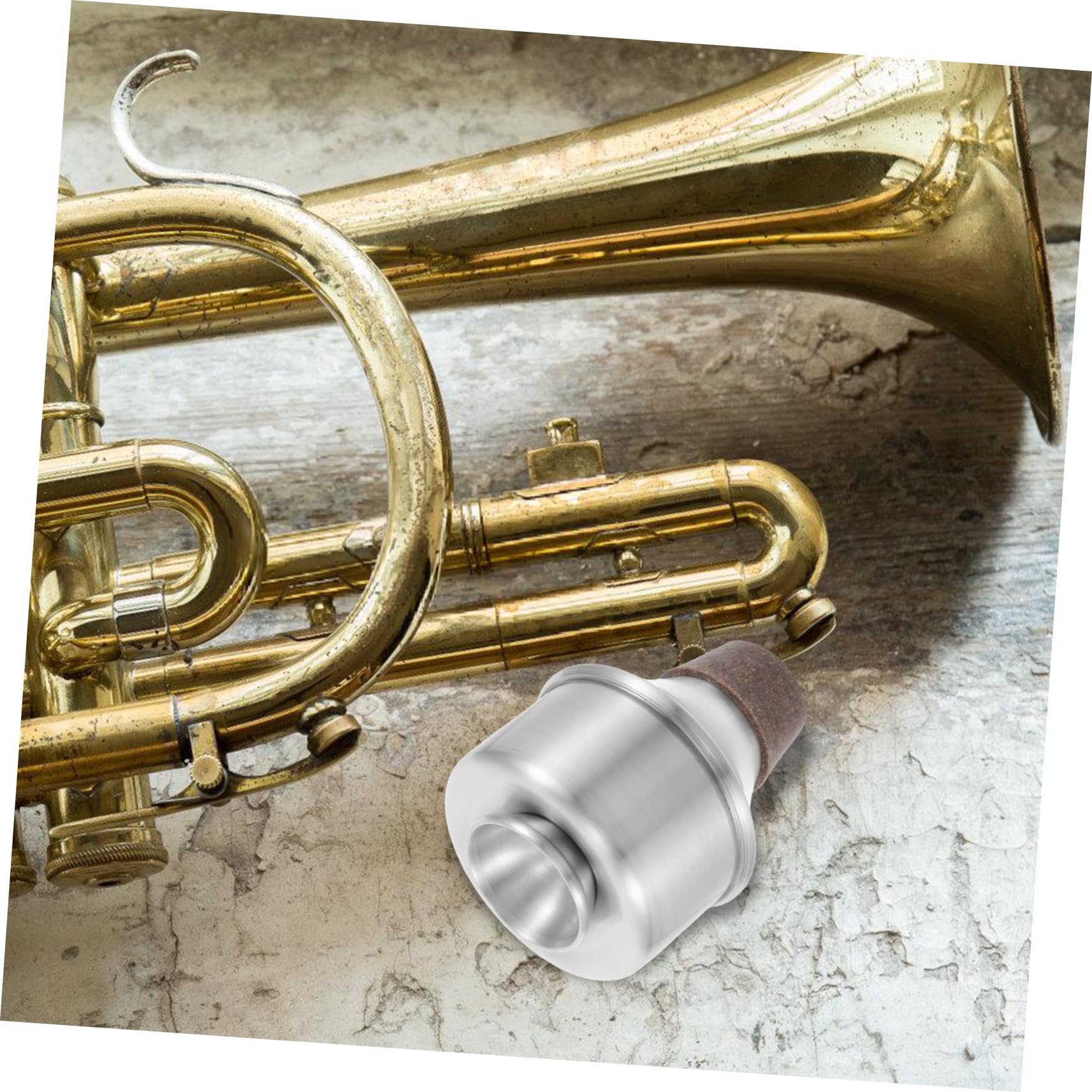 Garneck Sordina Per Tromba in Metallo Accessorio Per Strumenti Musicali Ricambio Per Tromba in Lega Di Alluminio Sordina Dritta
