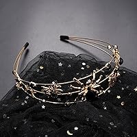 Vista 118 de HEIDKRUEGER Diademas para el día de San Valentín con diamantes de imitación con purpurina y corazón para el cabello, accesorios para el día de San