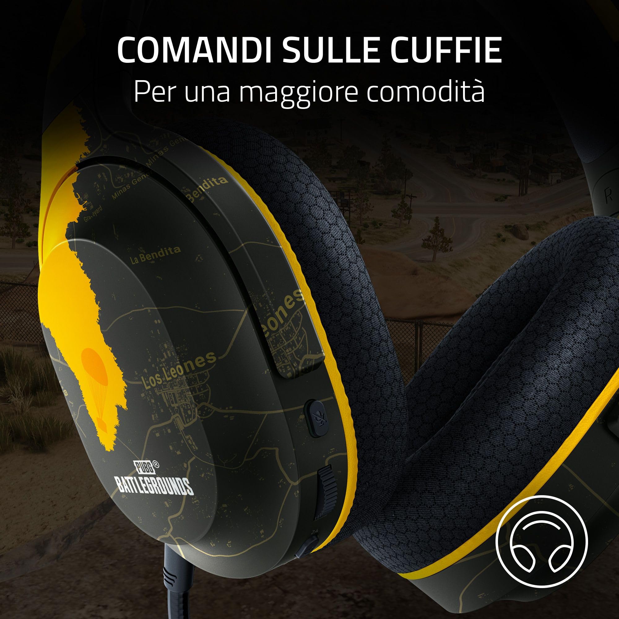 Razer Barracuda X (2022) - Cuffia Wireless Multipiattaperma per Giochi e Dispositivi Mobili (SmartSwitch Dual Wireless, 250 g di Design Ergonomico, Triperce 40 mm, Microfono Cardioide) PUBG Edition