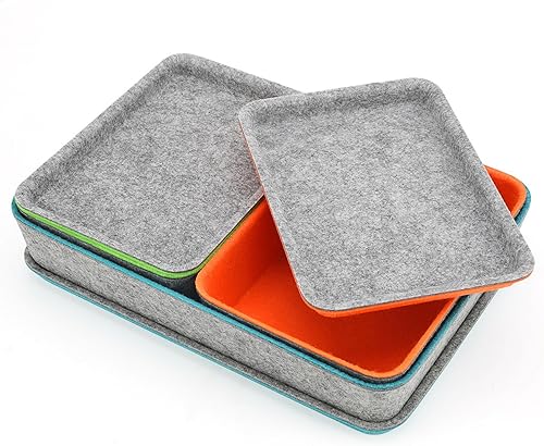 Welaxy Organizador de cajones apilables con tapa para el hogar, oficina, trabajo, caja de almacenamiento de escritorio con tapa para maquillaje