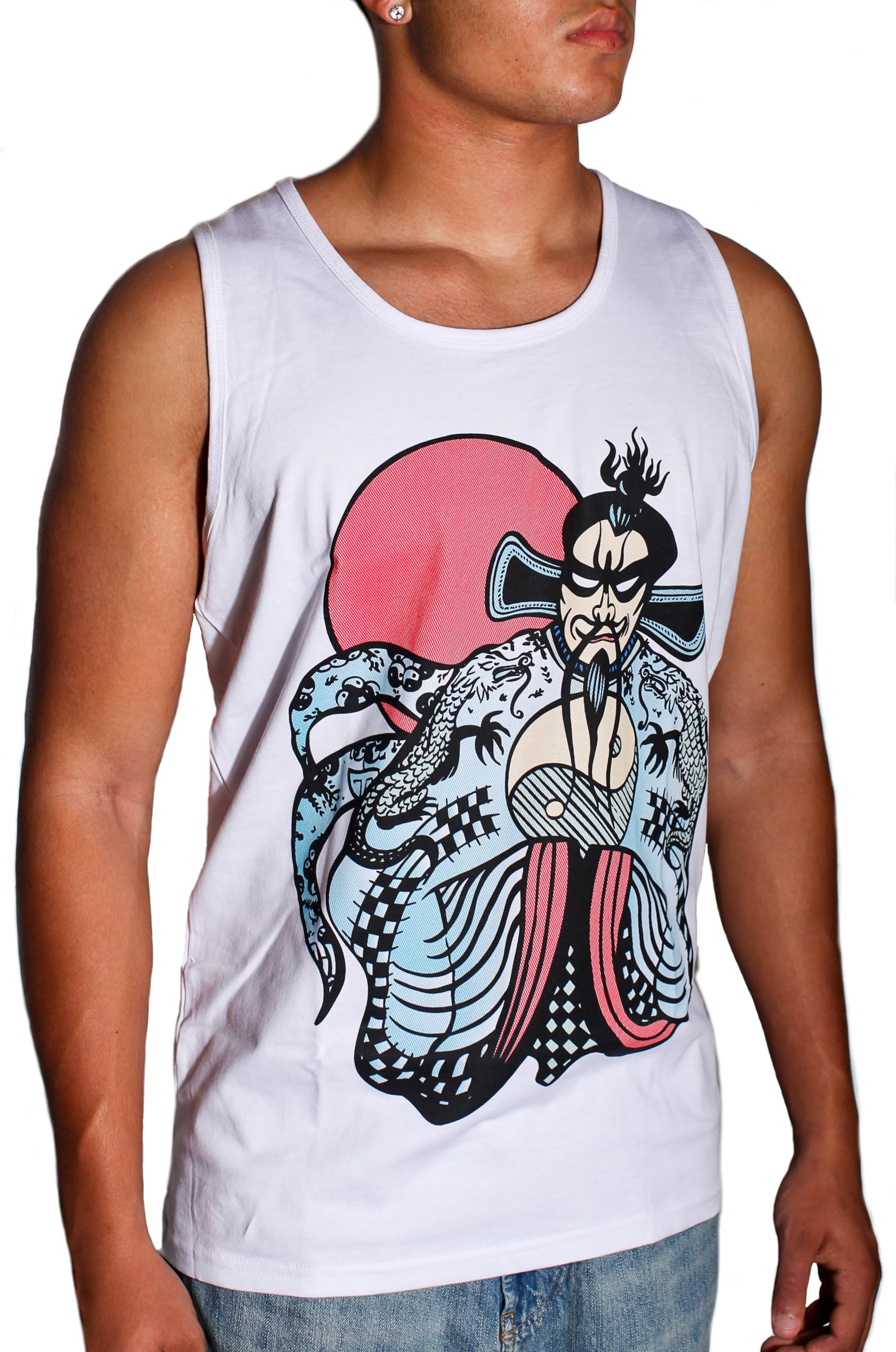 Big Trouble in Little China Fu Manchu Tank Top Jack Burton Movie Adult S-3XL