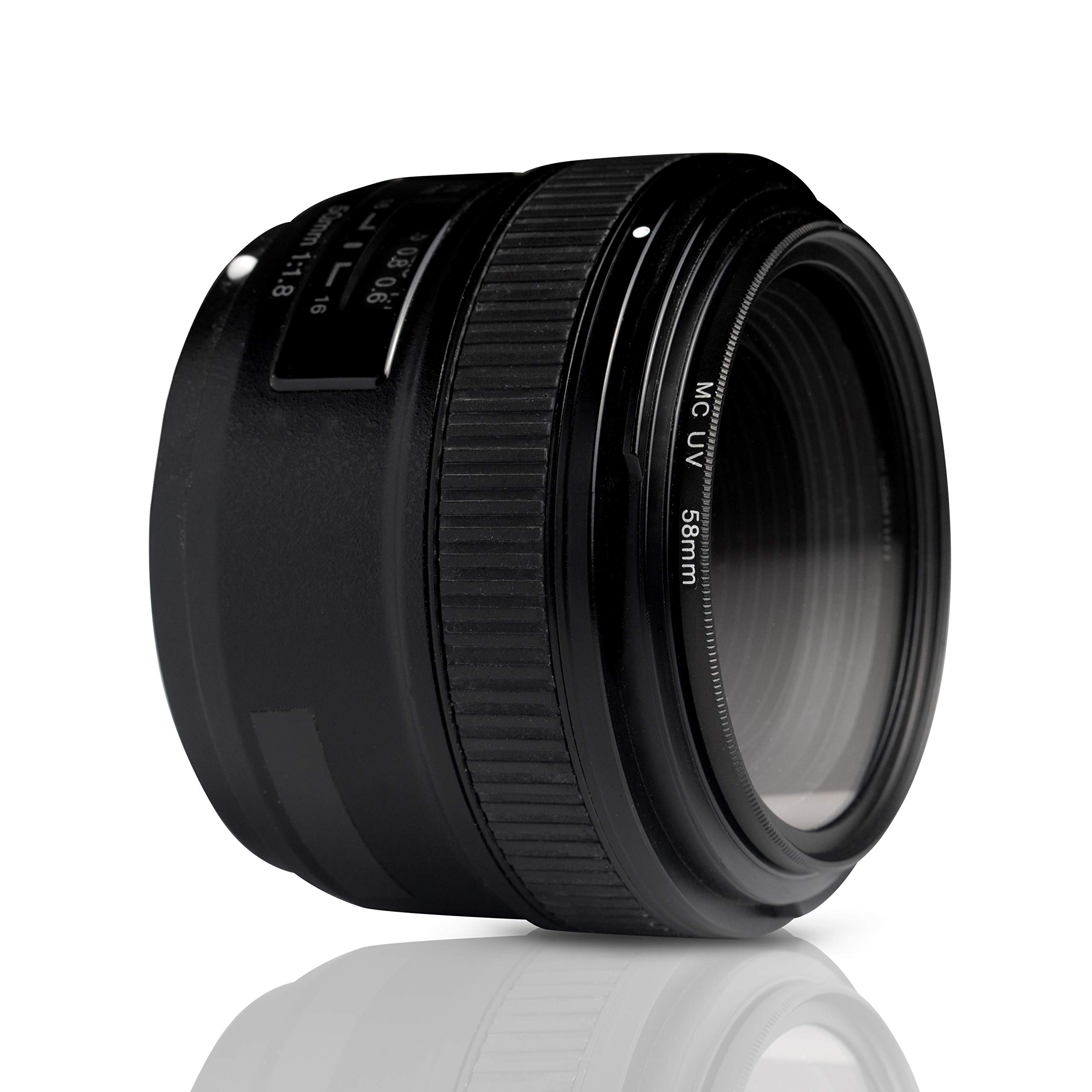 58mm Marco de Aluminio y Vidrio óptico. Resistente a los arañazos y Repelente al Agua. Compatible con Canon Sony Nikon Tamron Sigma ...