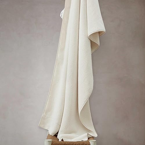 Miniatura 6 de Calvin Klein - Juego de toallas de baño, decoración de baño suave y absorbente, construcción sin torsión (entretejido natural, 3 piezas)