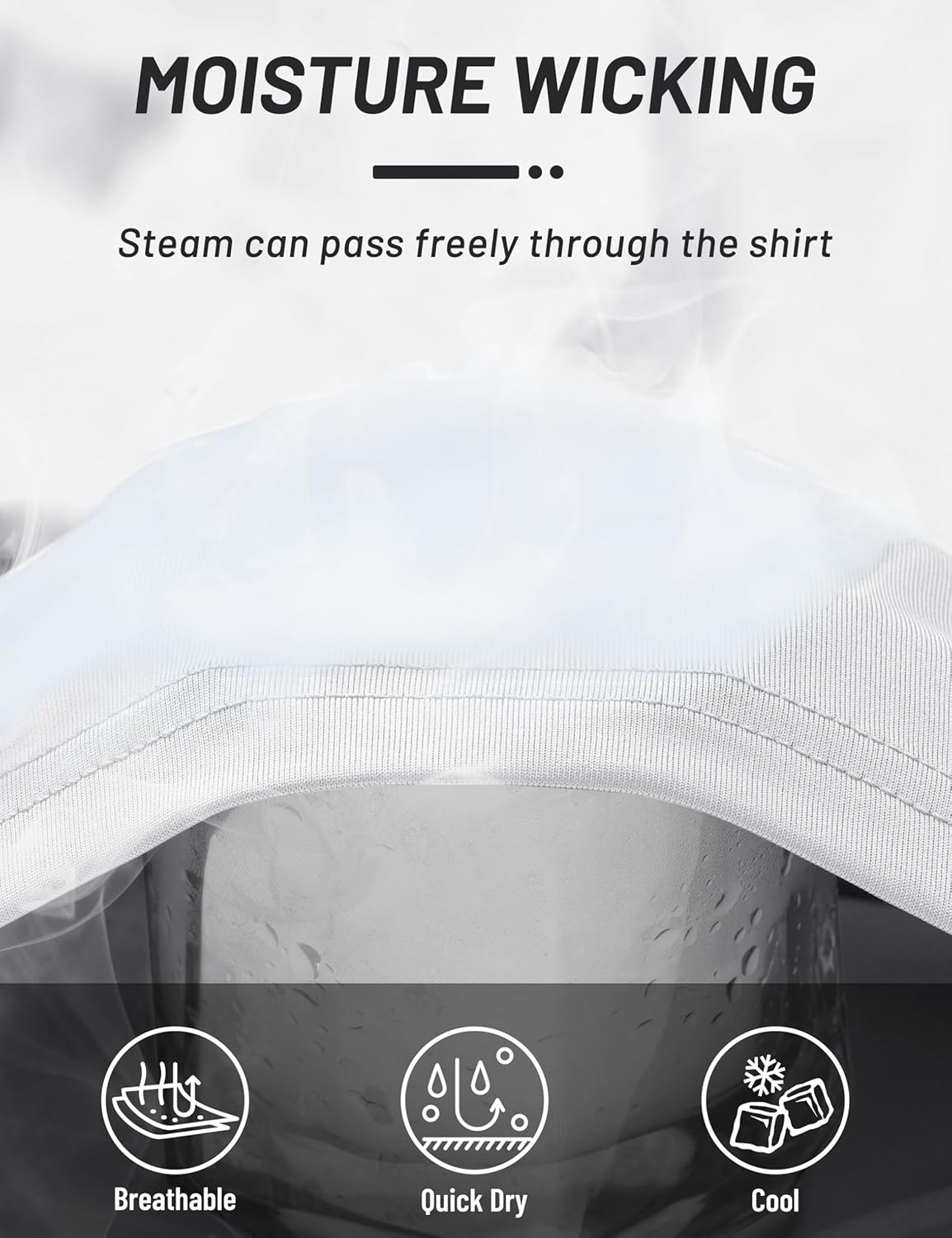 TACVASEN Men's Long Sleeve Active T-Shirts UPF 50+ Hoodies Sun Protection Shirt Lightweight Quick Dry Rash Guards - Image 5