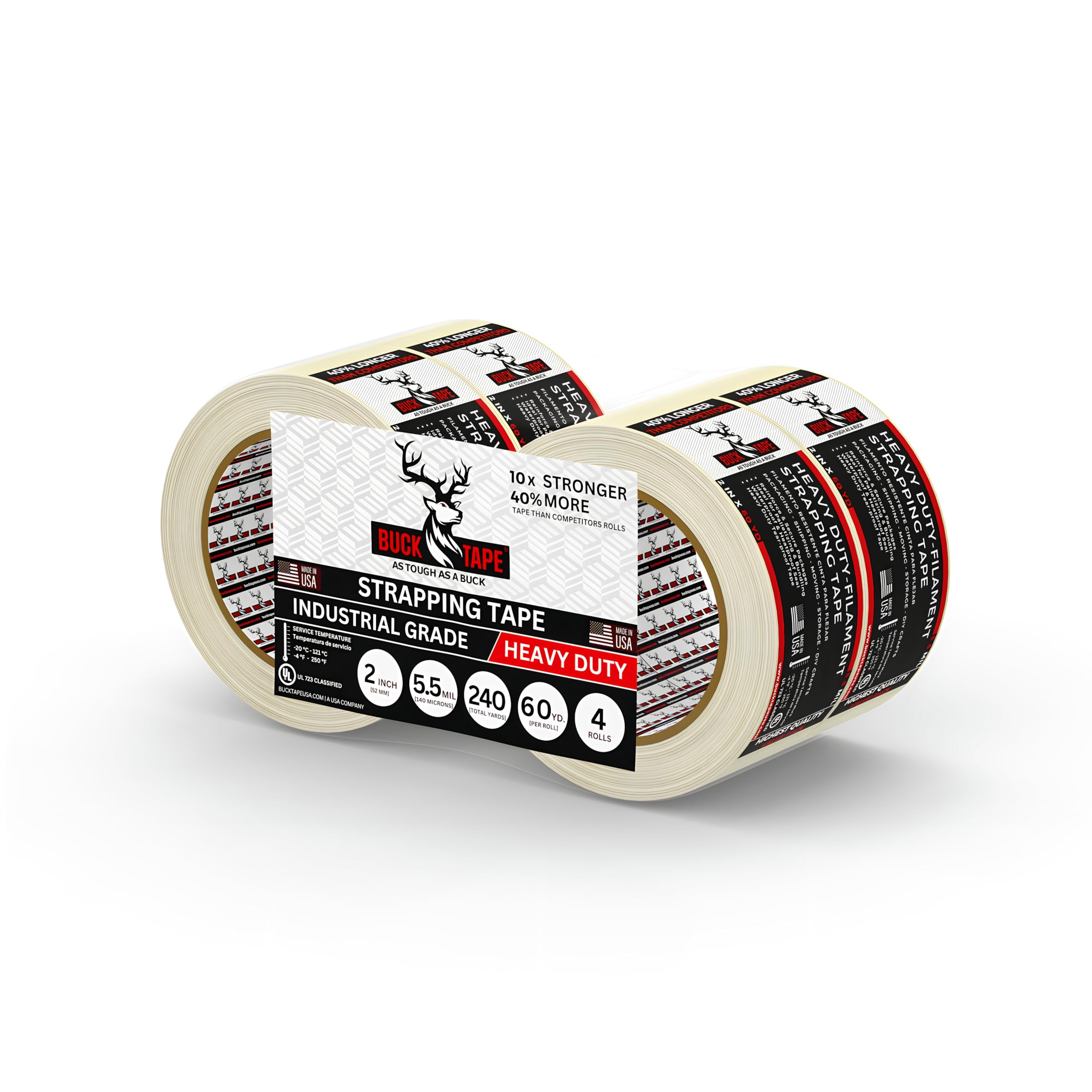 Heavy Duty Fiberglass Filament Tape - 2" x 30Yds -12 Heavy Duty Fiberglass Filament Tape - 2" x 30Yds -12