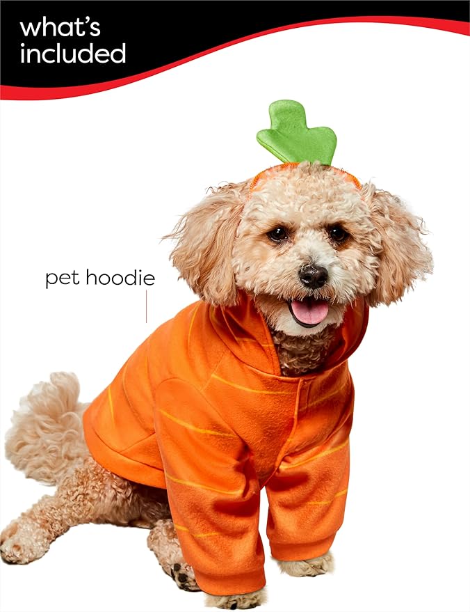 Disfraz de Zanahoria para Perros Rubies, Talla Grande miniatura 2