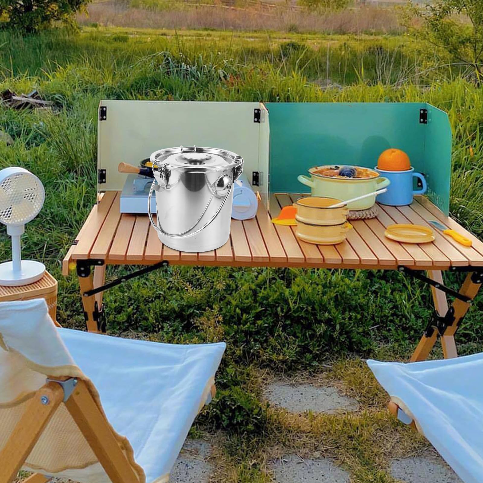 Luftdichter Edelstahl Kaffeedose 3l mit Dichtem Verschluss und Auslaufsicherem Deckel für Reisen und Outdoor Abenteuer