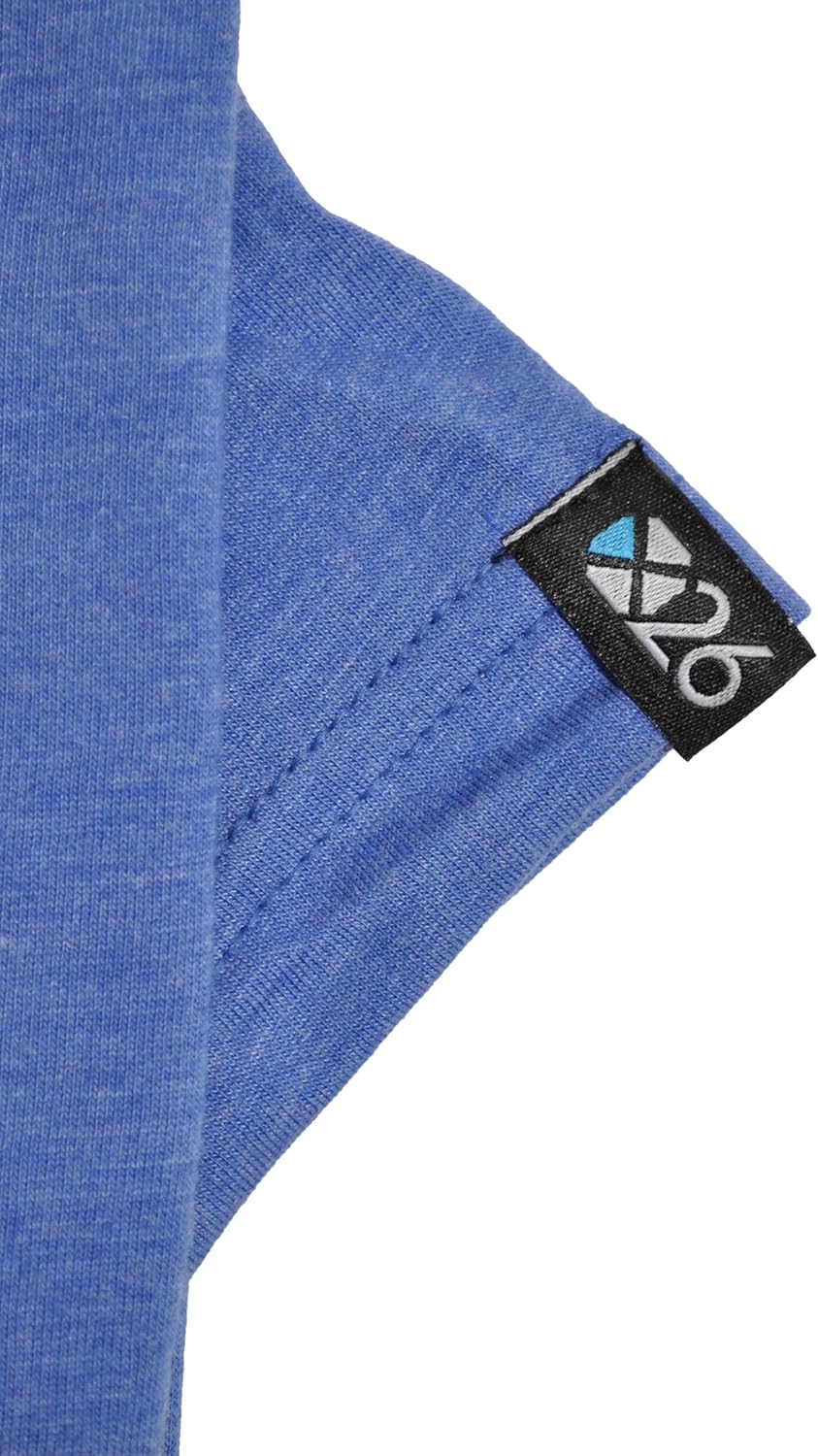 Men's Tri-Blend Soft Wash Jersey V Neck Everyday Plain and Heather T-Shirts - Image 2