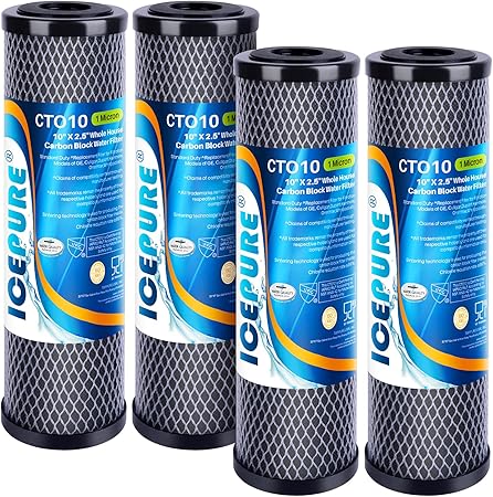 ICEPURE 1 Micron 2.5" x 10" Whole House CTO Carbon