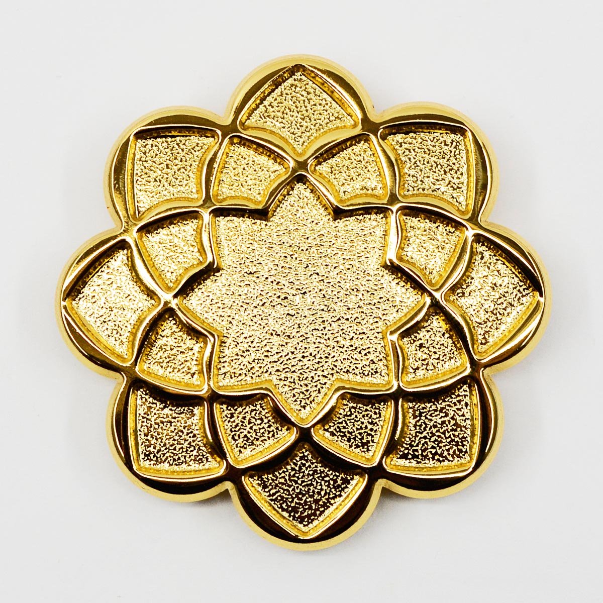 Amazon | 学会八葉紋/平型タイプ【2サイズ展開：M・L】ゴールド