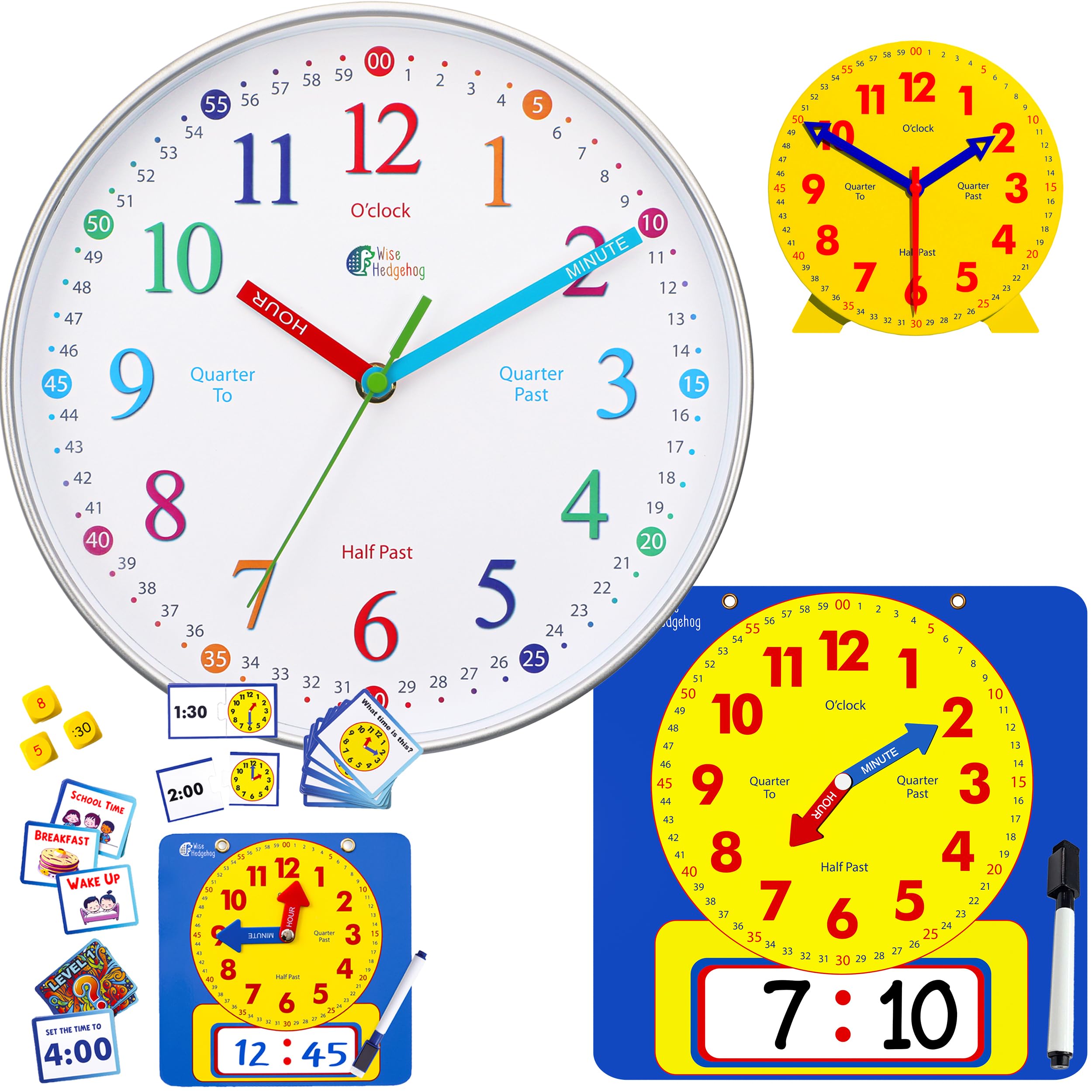 WISE HEDGEHOG Ultimate Telling Teaching Time Bundle Set