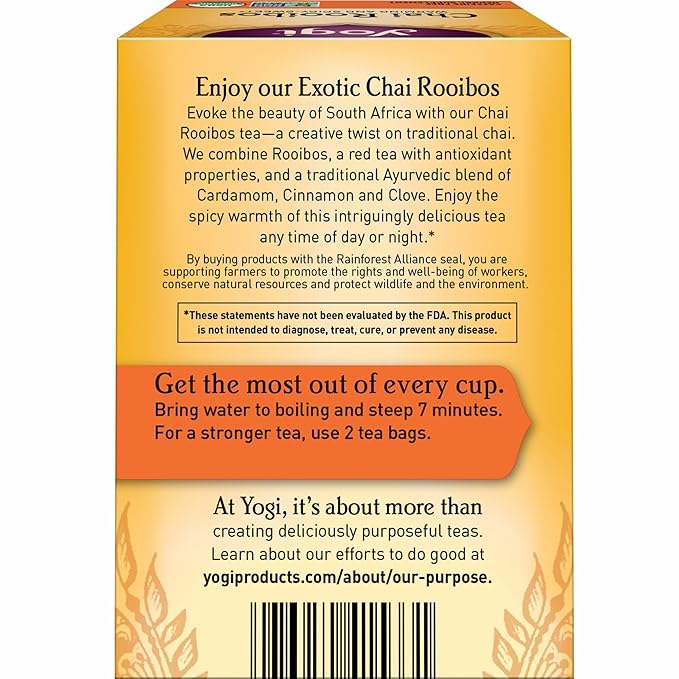 Té rojo orgánico Rooibos con especias 16 saquitos miniatura 3