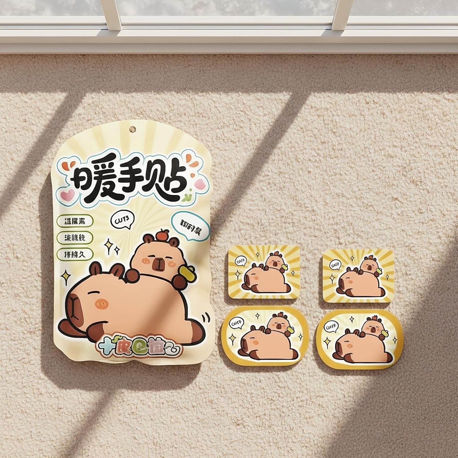 Product Image 2: Hand warmer patch shown in hand for size reference