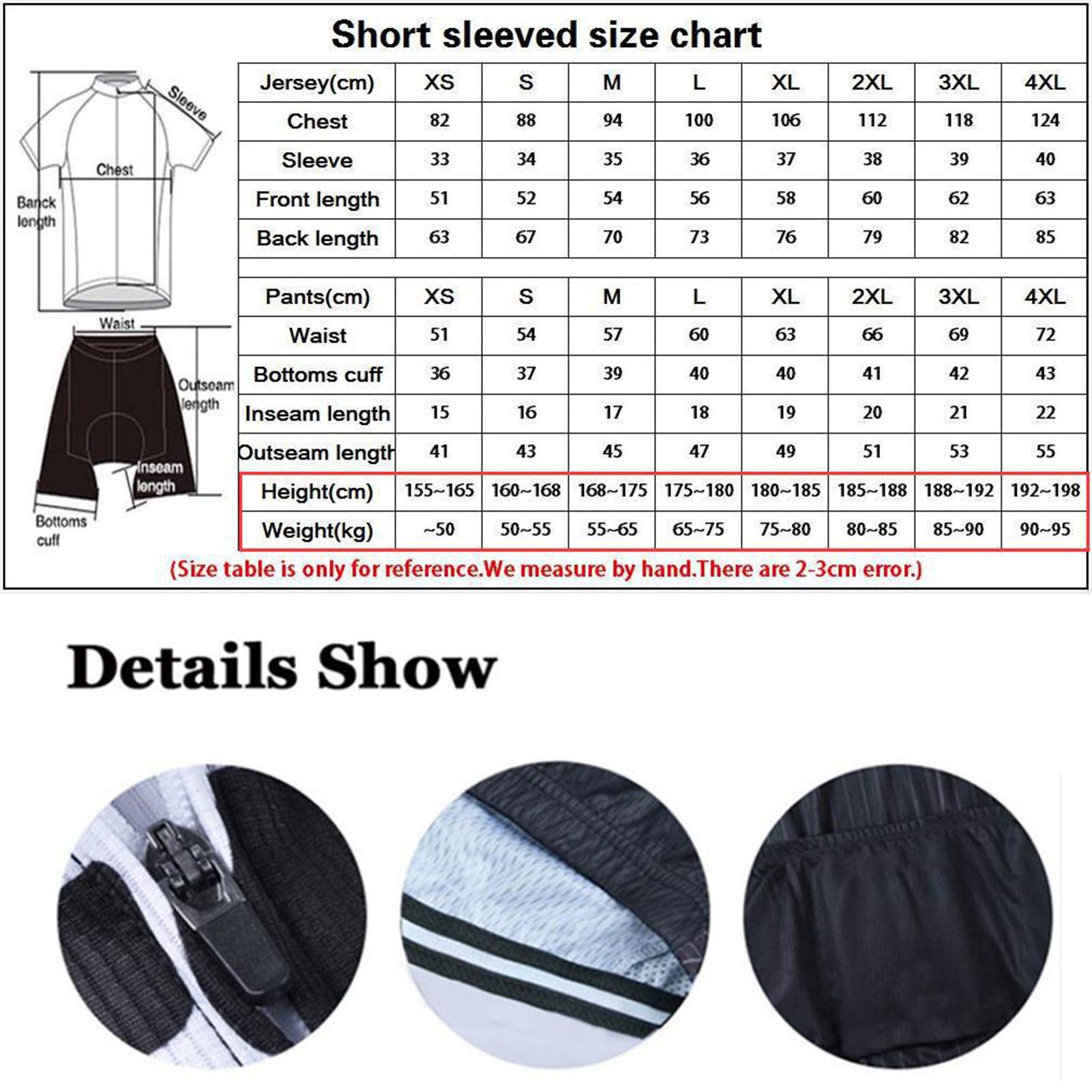 Completo Abbigliamento Ciclismo Uomo Giacca da Ciclismo + Shorts da Ciclismo con Gel Pad Anti-Sweat Anti-UV Abbigliamento per Bici da MTB
