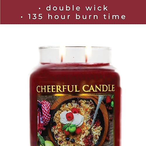 Miniatura 4 de A Cheerful Giver - Wild Berry Crumble - Tarro de vela perfumada de 24 onzas - Vela alegre -135 horas de tiempo de combustión, velas de regalo para