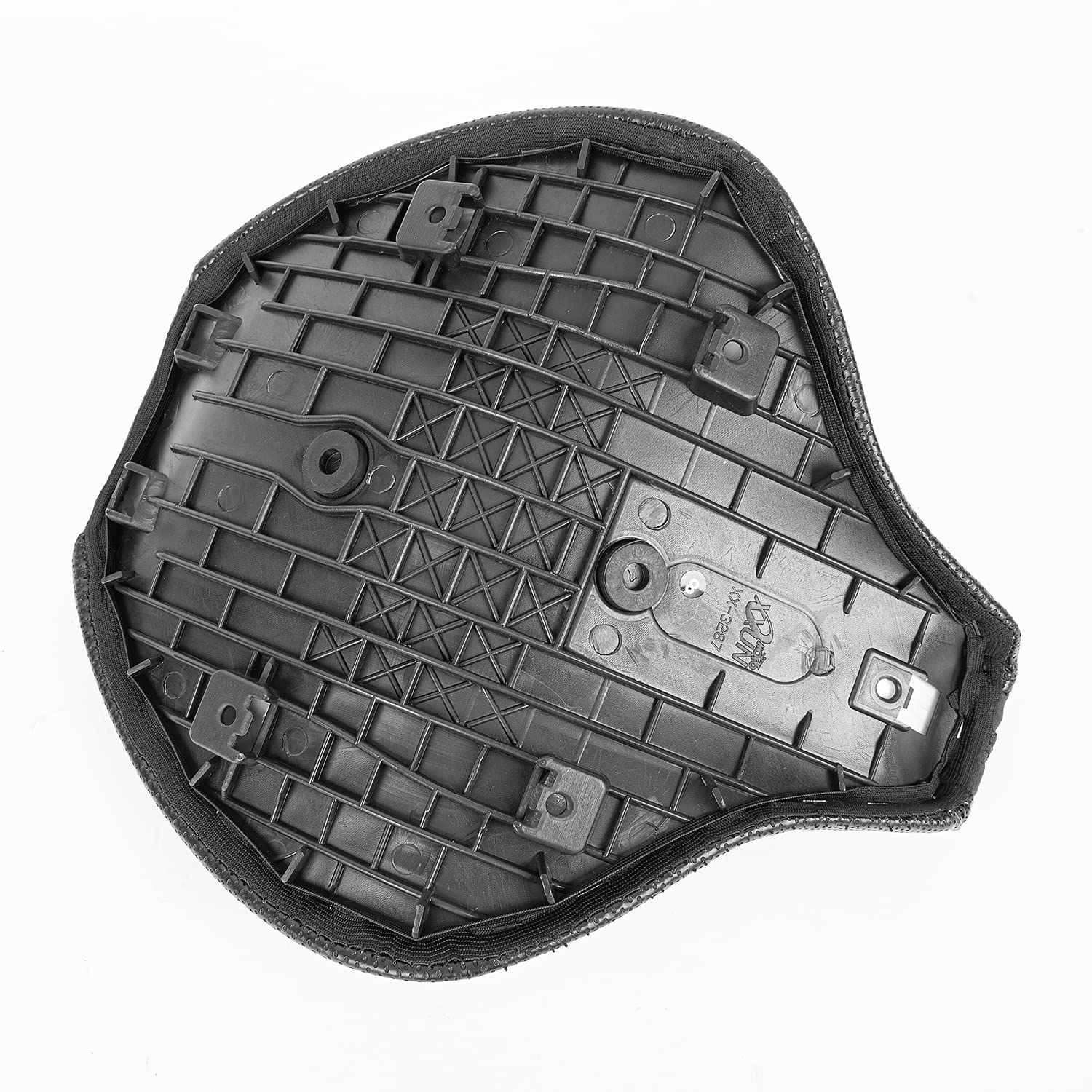 Motorrad-Vintage-Frontfahrerkissen, Solo-Sitzpolsterbezug, kompatibel mit T.riumph Bonneville Bobber 2017 2018 2019 2020 2021 2022 2023 Druckentlastung Touring-Sattel (Schwarzer Stil 2)