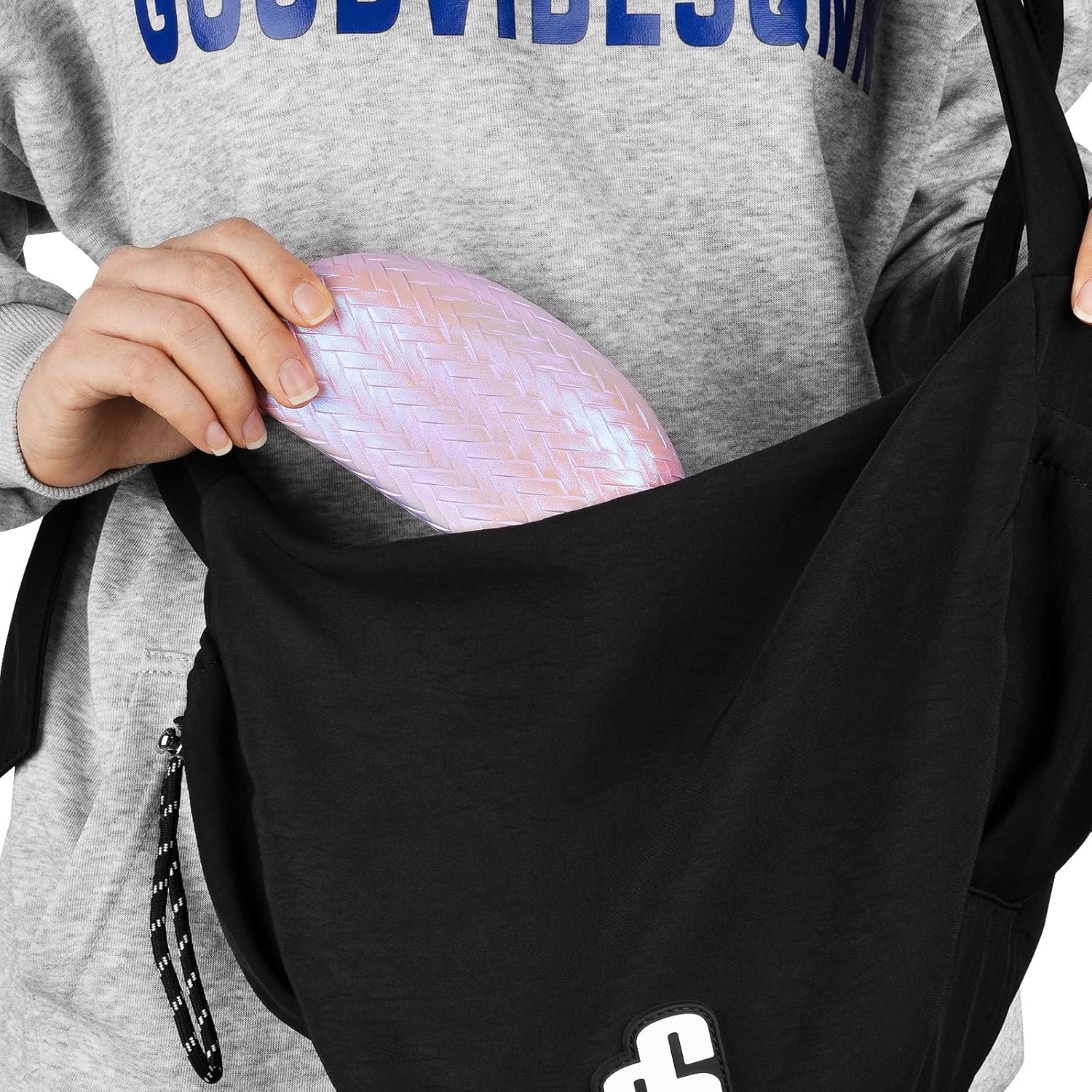 Linkidea Oversized Sunglasses Case, Large Frame Glasses Case for Sunglass, Eyeglasses Travel Bag Compatible with Rayban Square Shaped/Aviator Reverse/William Titanium (Pink) - Image 5