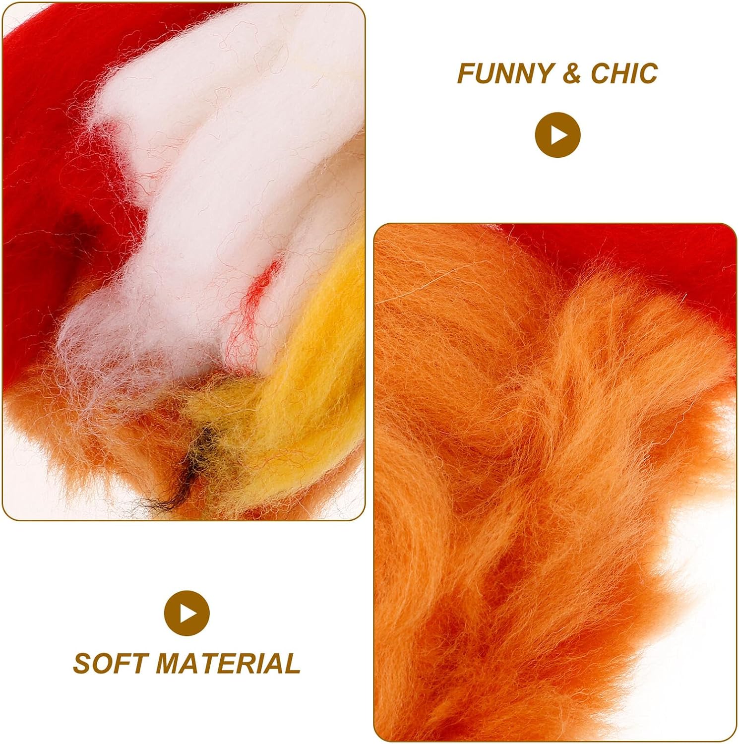 YOSADIER Needle Felting DIY Kit with Wool Crafts Accessories, Household Doll Felting Set for Beginners, Handmade Wool Felt Lion Dog Pendant Craft Supplies for Home Decoration