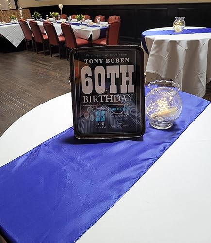 Miniatura 8 de Paquete de 10 caminos de mesa de satén rosa claro de 12 x 108 pulgadas - WENSINL camino de mesa rosa claro para fiesta, boda, cumpleaños, banquete,