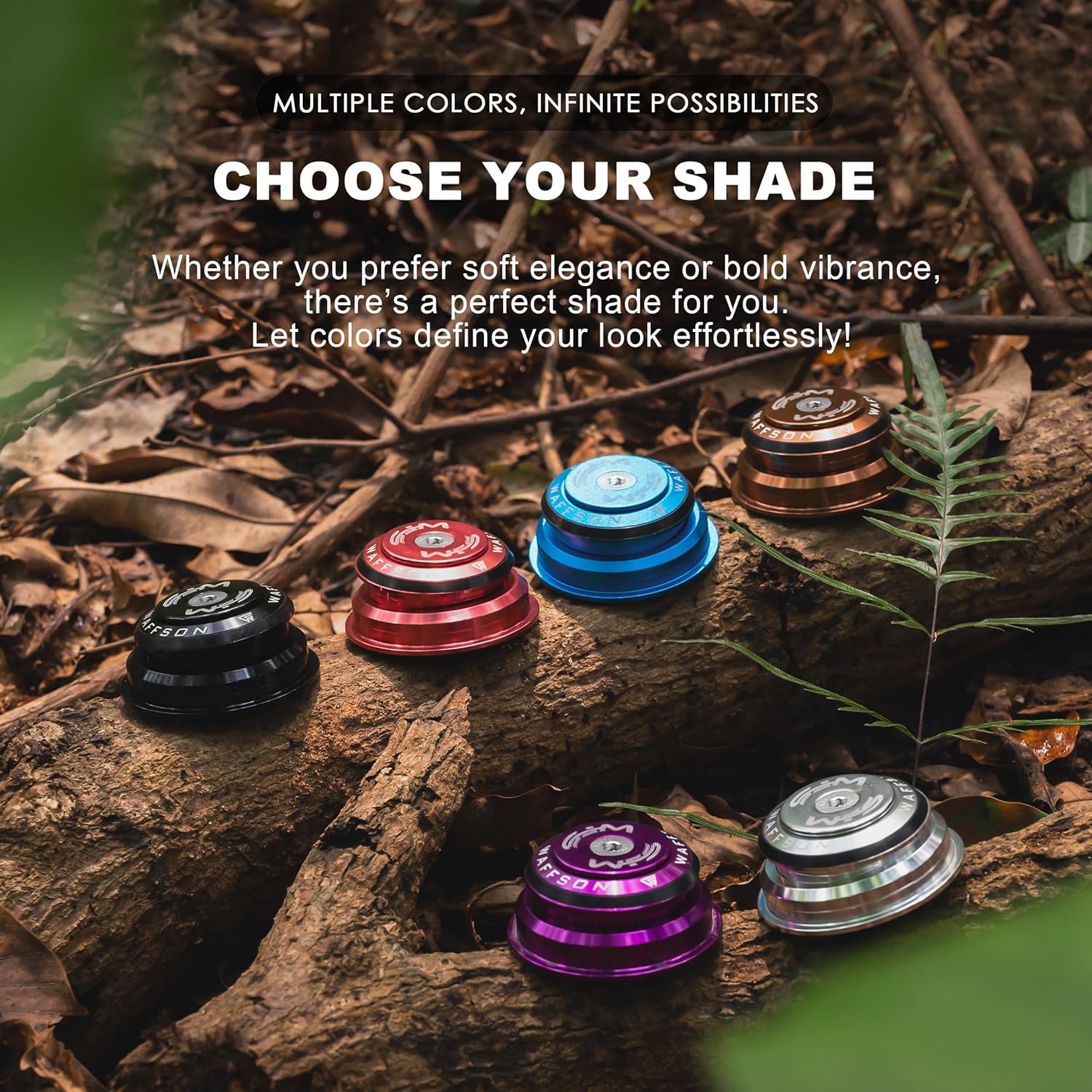 WFS HY713 1-1/8" to 1-1/2" Tapered Semi-Integrated Headset Set for 44 to 55.9mm Tapered Head Tubes -CNC Aluminum Alloy, Threadless, Sealed Bearings for Mountain/City/Road Bikes, MTB & BMX, Silver