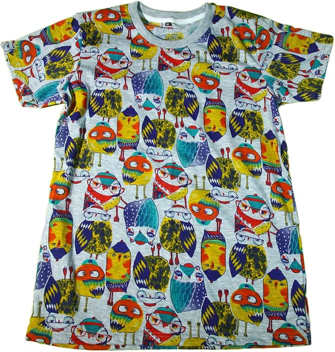 Amazon ノーブランド品 お洒落ヒヨコ メガネひよこ 総柄 ゆるキャラ 原宿系 メンズtシャツ おもしろtシャツ 半袖 並行輸入品 Tシャツ カットソー 通販