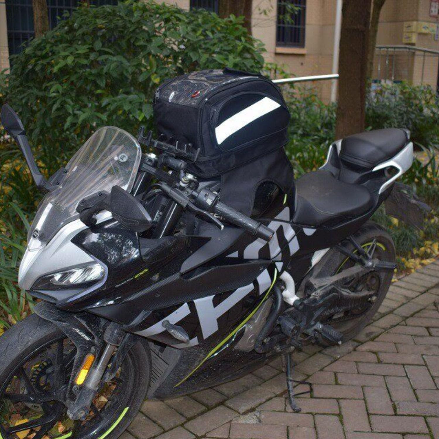 Borsa da Serbatoio Moto per Kawasaki Versys 650 2015–2026 Antipioggia Borsa Magnetica Serbatoio Espandibile Grande capacità Accessori Viaggio