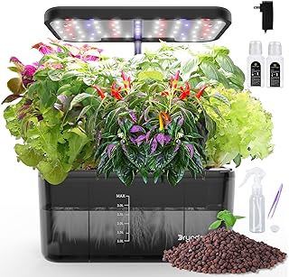 Indoor Hydroponic Herb Garden with LED Grow Light