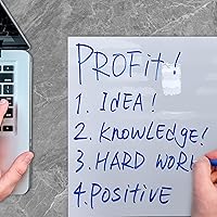 Vista 5 de Dry Erase Board Sticker- Whiteboard Stickers-8.27''x11.69'' Removable Dry Erase Sheets- Fridge Dry Erase Paper for