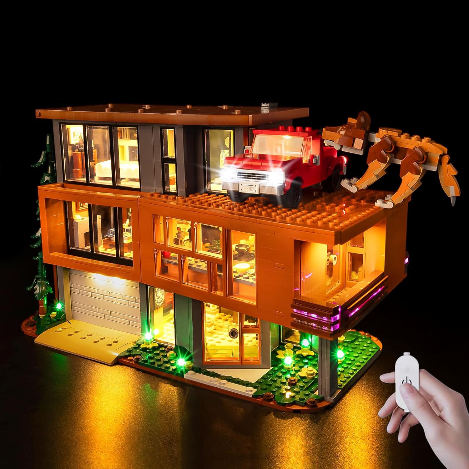 Kyglaring LED Light Kit Compatible with Lego Twilight The Cullen House 21354 Building Set - Upgraded Touch Control & Dimming (Lights Only, Model Not Included)