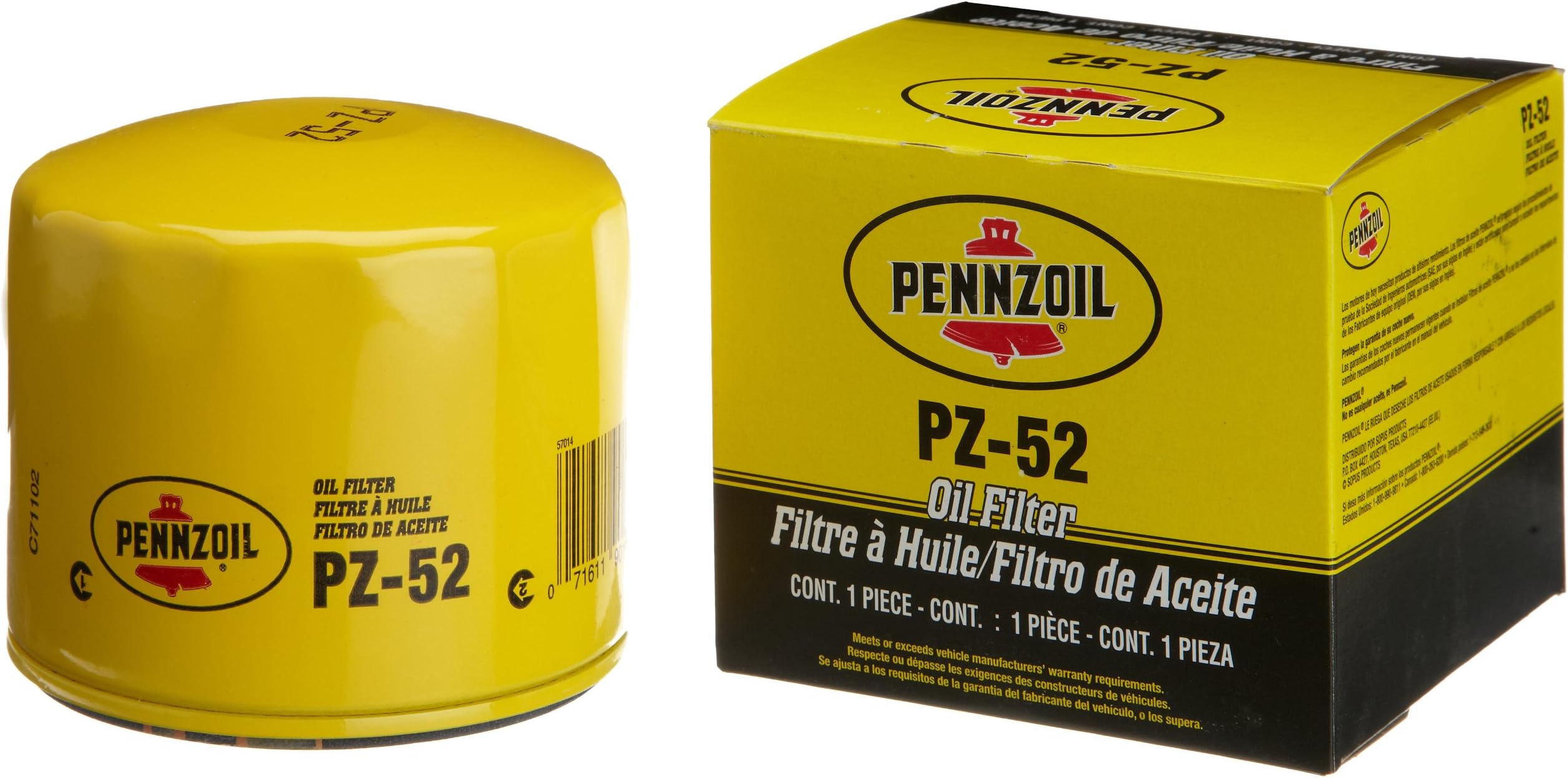 Pennzoil PZ52 Regular Spinon Oil Filter Automotive