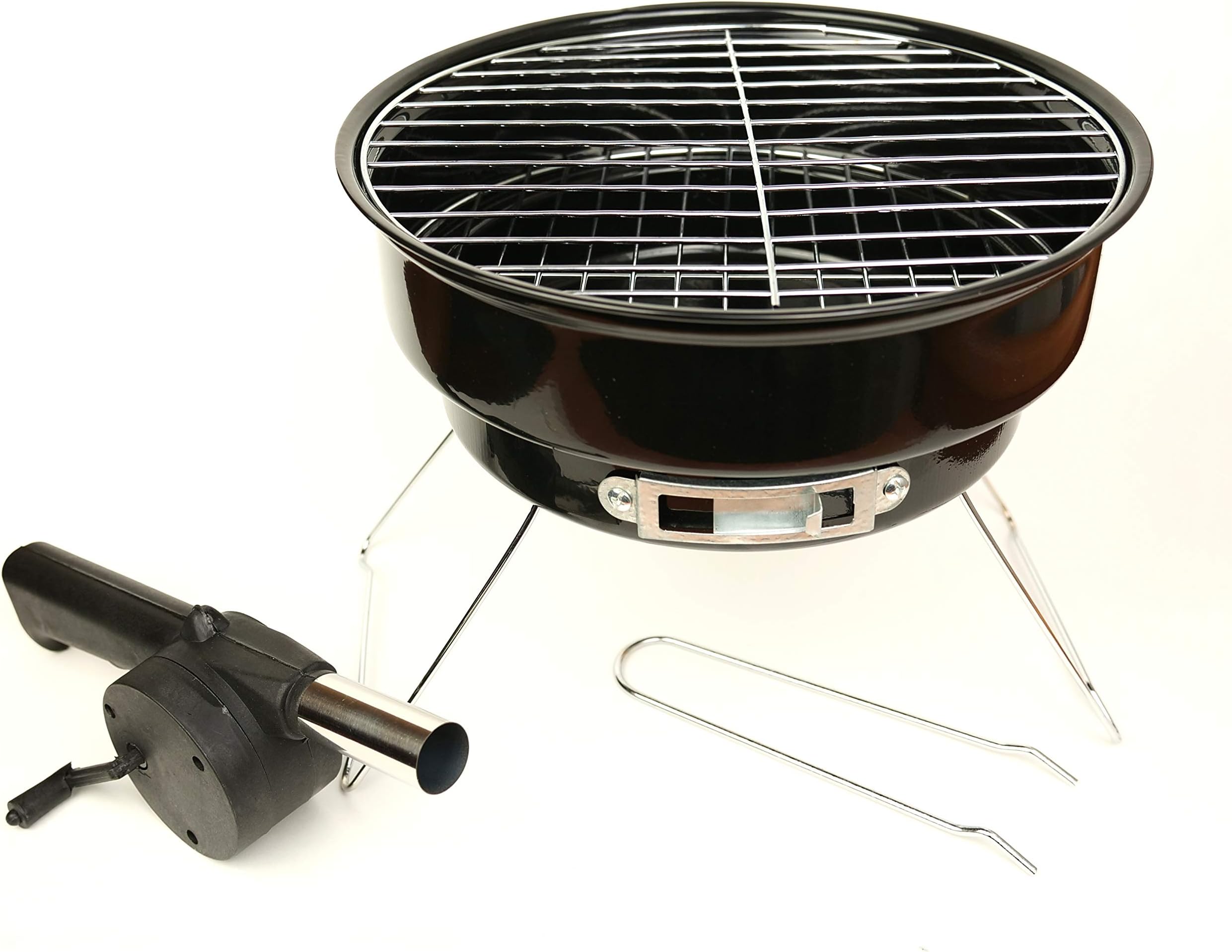 Santai Living 2020 Travel Barbecue Grill + Cooler Travel Bag - Stainless Steel BBQ for 2-4 People w/Air Vents for Temperature Regulation
