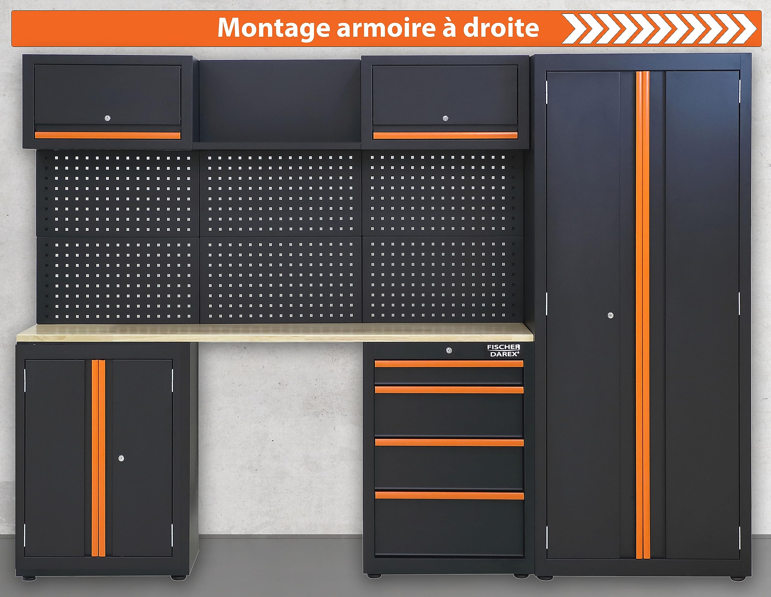 Mobilier de rangement pour garage et atelier