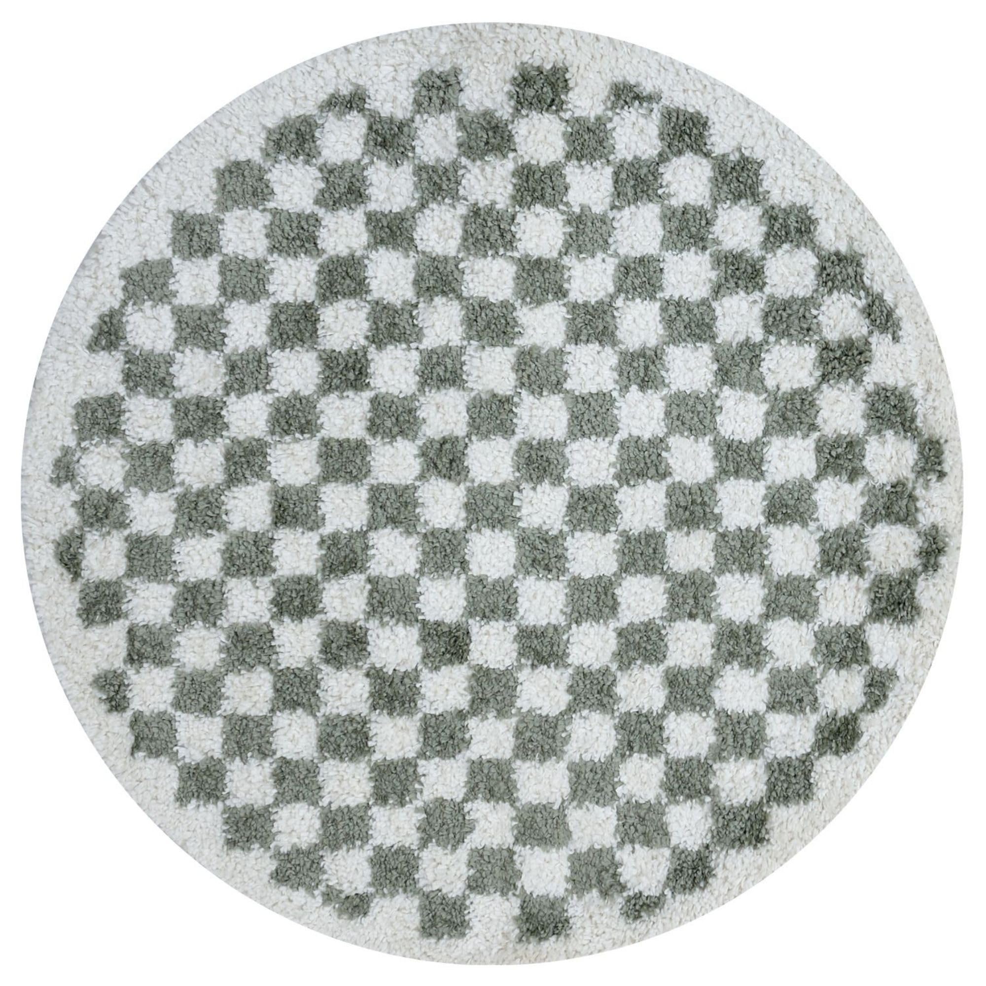 The Rugs Moodi Shaggy Green Lunel Rug Runner Tartan Thick High Pile For Living RoomsBedroomsHallwaysKitchens from B&Q