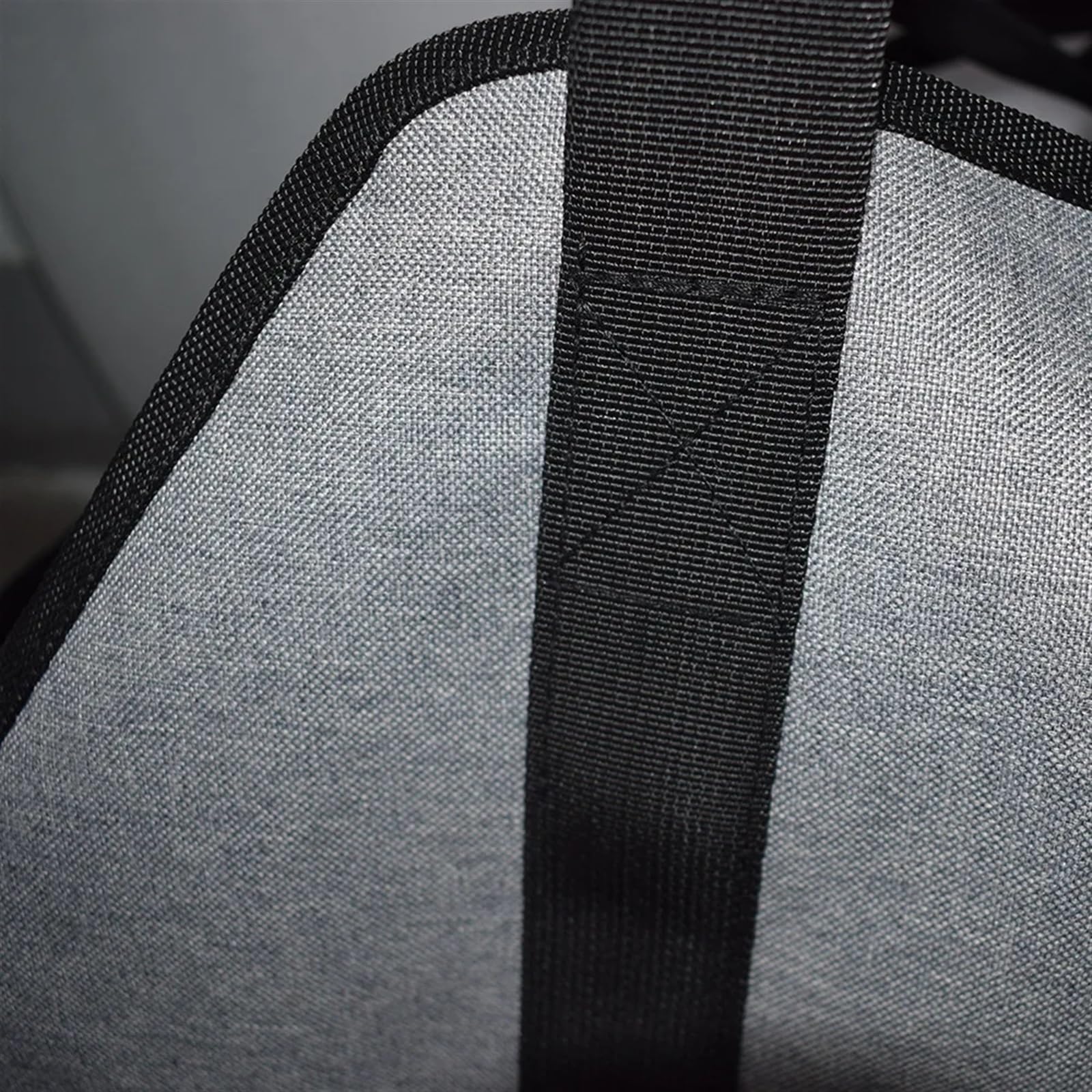 Borsa for legna da ardere in tela grigia da campeggio all'aperto di grande capacità