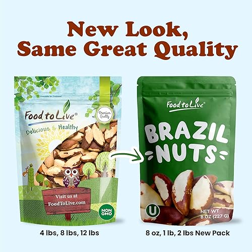 Miniatura 9 de Nueces de Brasil orgánicas Food to Live® (crudas, sin cáscara)