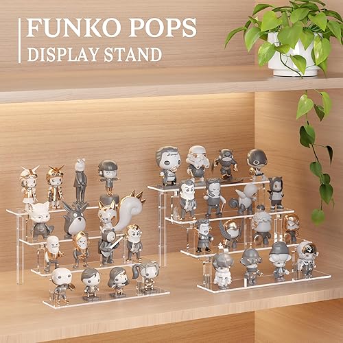 Miniatura 4 de Soportes de exhibición de acrílico para elevadores organizador de perfume de 9 pulgadas elevador transparente para FUNKO POP Amiibo organizador de