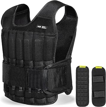 Beatboost Weighted Vest Men,20lb/30lb/40lb/50lb/60lb Adjustable Weight Vest