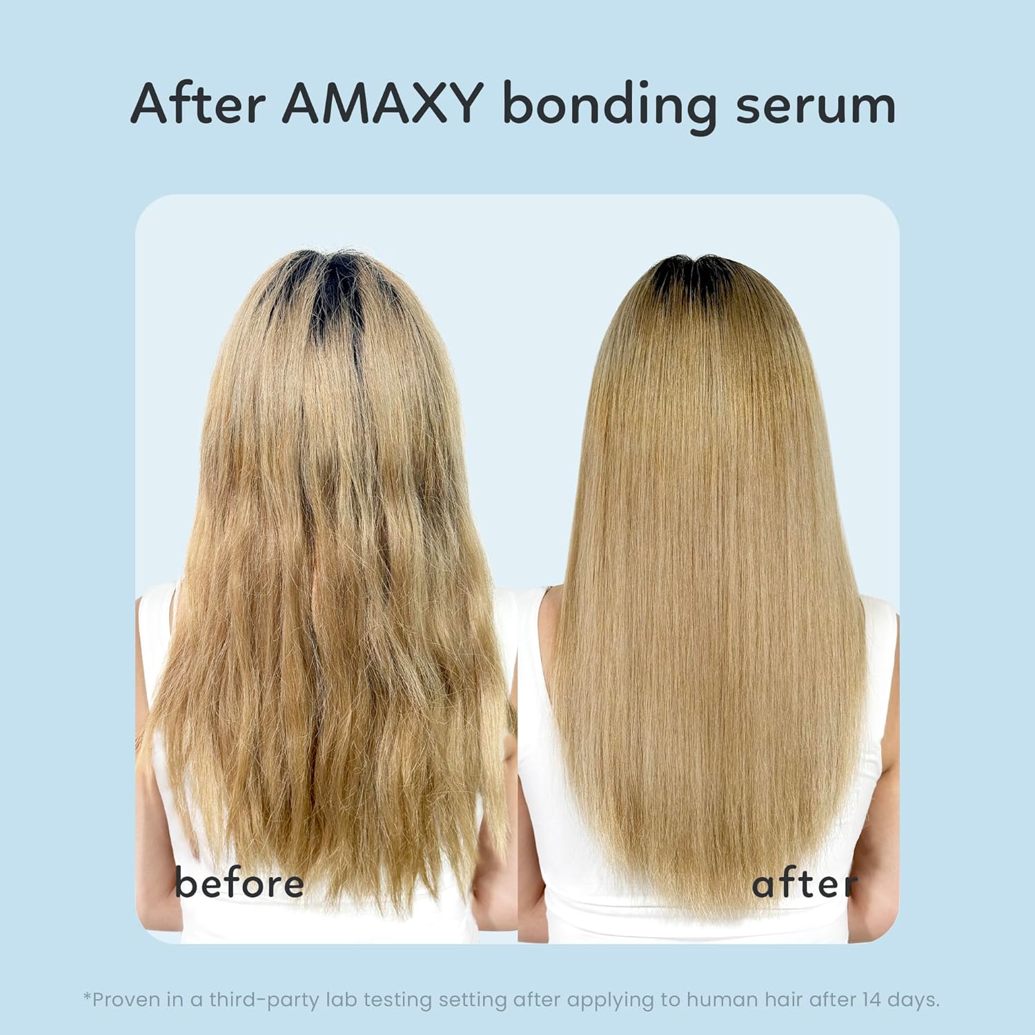 AMAXY Miracle Bonding Serum, Leave-In Hair Repair Treatment for Damaged Bleached Hair – Bond Protein Repair + Keratin Hair Serum, Frizz Control, Heat Protection, Sulfate Free - 1.69fl oz